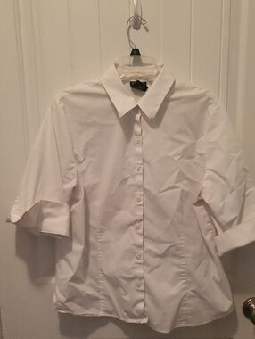 Womens XL White Dress Shirt
